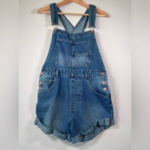 Free People Denim Shortalls
